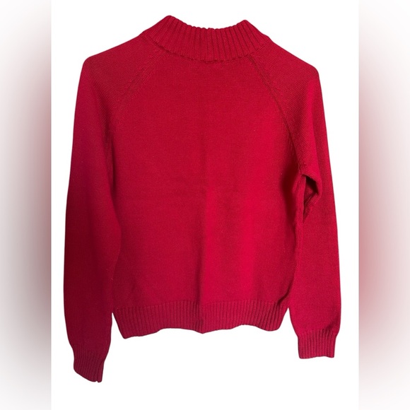 Jeanne Pierre Red Crew Neck Pull-On Sweater, Medium Weight, Women’s Sz S - Picture 1 of 14